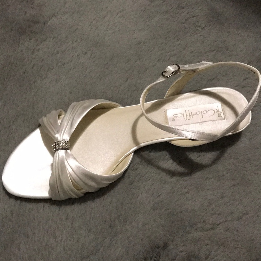 🆕VINTAGE 90s Y2K Coloriffics Kitten Satin heels✨ - Picture 2 of 7